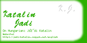 katalin jadi business card